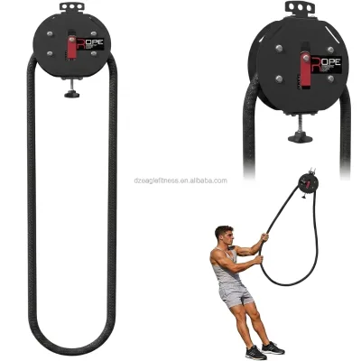 Adjustable Resistance Endless Rope Pull Trainer Suspended Rope Climbing Machine Gym Functional Training Equipment