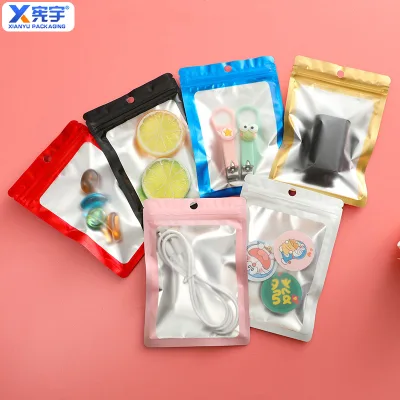 Xianyu LB-L020 Small PET+Aluminum+PE Zipper Bag with Gravure Printing Moisture-Proof Dustproof for Jewelry Jelly Food Packaging