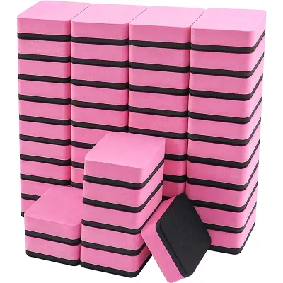 Mini Dry Erase Erasers, Magnetic Whiteboard Dry Erasers Chalkboard Cleaner Wiper for Kids and Classroom Teacher Supplies