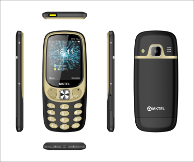 Original Factory 2.4 Inch 2G GSM Dual SIM Bar Mobile Phone with Metal Housing SOS Feature FM Radio & Electric Torch
