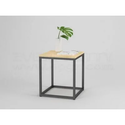 Modern Wooden Foldable Bedside Table for Apartment & Dormitory Simple Design with Iron Frame for School & Hospital Use
