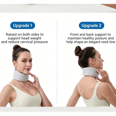 Soft Foam Neck Brace Cervical Collar, Ergonomic Neck Support Brace for Forward Head Posture Neck Pain Relief