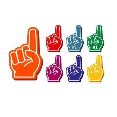 Factory Made Custom logo Wholesale Custom LOGO High Quality Eva Foam Finger