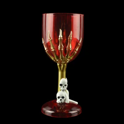 2025 Halloween Skeleton Hand Plastic Goblets New Chinese Style Flashing Mug