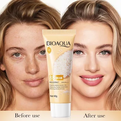 Lightweight Tinted Moisturizer BB Cream, Whitening Brightening Oil Control Sunscreen Makeup