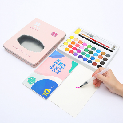 Cheap Non-toxic 36 Color Kids Solid Water Color Paint Set