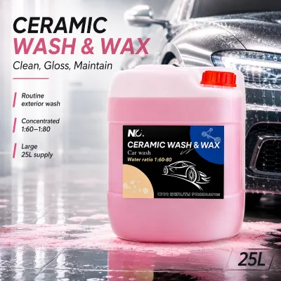 OEM Private Label Ceramic Wash & Wax Bulk Concentrated Car Shampoo for Car Wash Shops Distributors and Brands