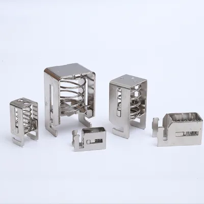 EMC Shield Brackets Assembled on a Steel Mounting Plate with Screws for C30 Rails 35 mm Top Hat Rails 10 X 3 mm Bus Bars