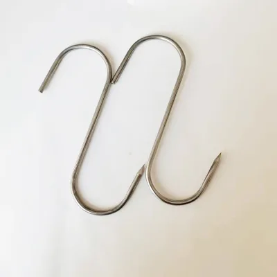 BPA Free High Quality Meat Processing Butcher S Flat Hook Pot Hook Meat Hanging Hooks Stainless Steel