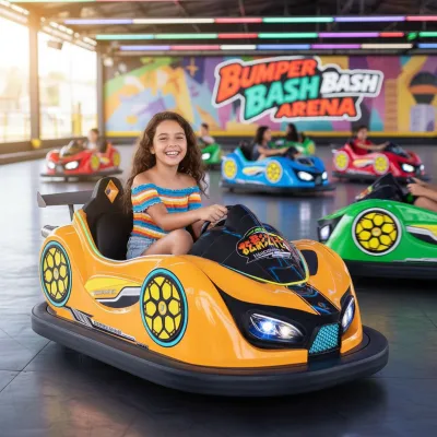 JAMMA Commercial Amusement Park Indoor Battery Operated Children Adult Bumper Cars Indoor Electric Bumper Cars