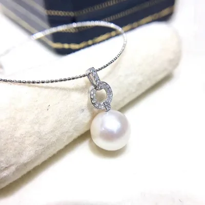 Wholesale 925 Sterling Silver Freshwater Pearl Pendant Jewelry Pearl Pendant