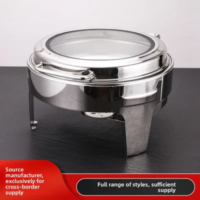 Stainless Steel European Style 6L Multi-functional Hotel Buffet Stove Warmer for Hotel Use