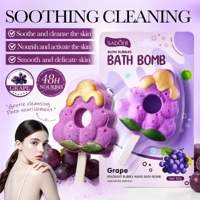 Hot Selling Deep Nourishing Clean and Moisturizing Bubble bar Bath Salt Ball