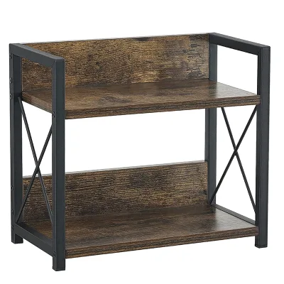 Countertop Shelf Organizer,2 Tier Kitchen Spice Rack Organizer for Countertop, Wood Coffee Counter Shelf Organizer for Home