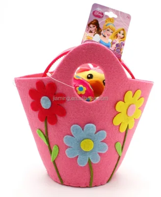 Cute Soft Felt Easter Basket-Wholesale Factory Price Small Size for Easter Eggs and Gifts Adult Use