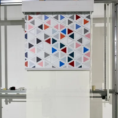 Modern Electric Motorised Dual Roller Blind Contemporary Blinds & Shutters Double Roller with Waterproof Polyester Fabric