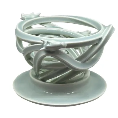 Customized 3D Printed Ceramic Product Custom Art  Innovative Ceramic Design 3D Ceramic Printing