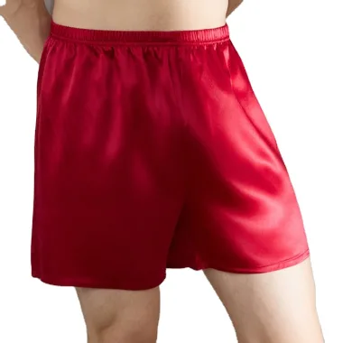 OEM/ODM Summer 100%Mulberry Silk Pajama Sleepwear Pants Male Homewear Bottoms Men Shorts
