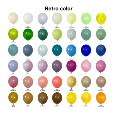 High Quality Happy Anniversary Latex Balloon Promotional Advertising Retro Color Latex Balloon Set Wholesale Latex Balloons