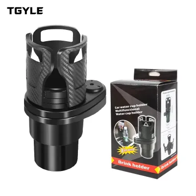 Spin Drive ABS Cup Holder Multi-Tool 2-in-1 Rotating Organizer for Your Car's Center Console