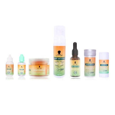 High Quality Custom Logo Private Label Edge Control Vendor Brush Hair Mousse Lace Glue Hair Oil Edge Control Set