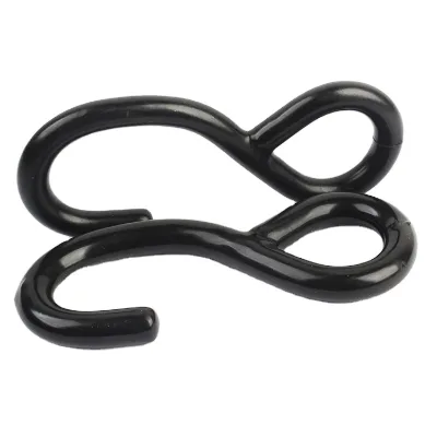 S Black Metal Pvc Coated S Stainless Steel Snap Hook and Loop