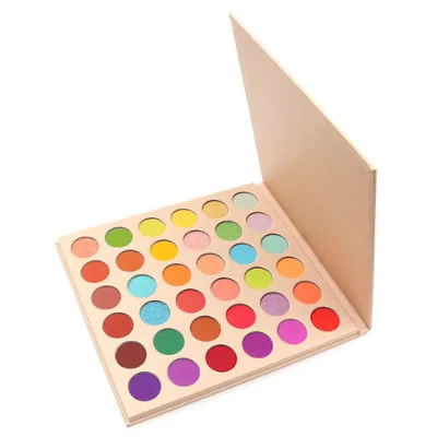 36 color eyeshadow matte/shimmer cardboard packing private label your own brand makeup palette