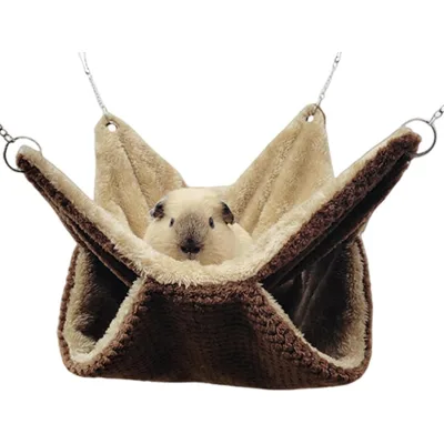 Hamster Hanging Hammock Warm Pet Beds Plush Pet Houses for Small Animal Hedgehogs Playing Sleeping Climbing Luxury Pet Bed House