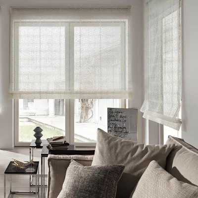 Customized Roman Blinds Electric and Manual Suitable for Home and Kitchen Use