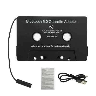 Dual Track Stereo BT5.0 Cassette Converter MP3 Cassette Adapter Wireless Cassette Receiver Tapes Converter