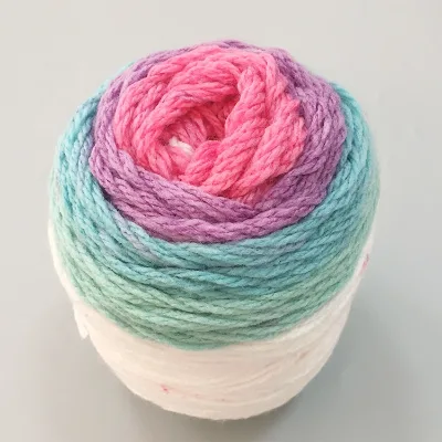 New Fashion 6.5NM/3 Cake Yarn 100% Acrylic Color Spun Acrylic Yarn Fancy Yarn for Hand Knitting