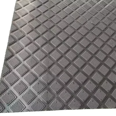 Cow Stable Rubber Mat Agricultural Stable Rubber Mat/pig Slatted Slat Tile Floor Bedding Rubber Mat for Pigs Farm Feeding