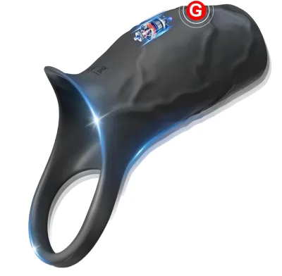 Vibrating Cock Sleeve Penis Sleeve Enlargement Rings Cock Ring Vibrator Delay Time Sex Toys for Men