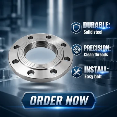 Standard Elbow Slip on and Weld Neck Forged Carbon Steel Pipe Flange with Polished Surface ISO Certified