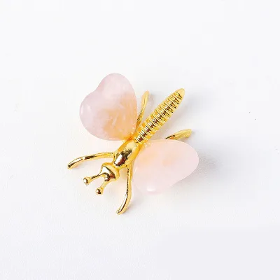 2026 Wholesale Natural Stone Carving Crystal butterfly As Decorative Pendant Crystal Crafts Gift