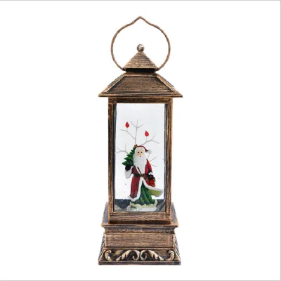 Christmas EVE Toy Decoration Resin Music Box Small Night Light Children's Birthday Gifts Portable Lamp