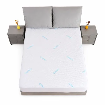 Camufei Universal Fit Microfiber 400TC Waterproof Breathable Hypoallergenic Adjustable Mahjong Mat Bed Protection Pad for Hotel