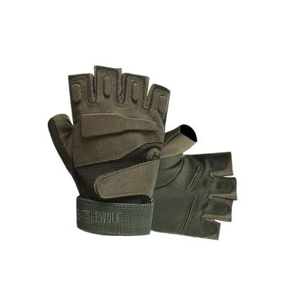 High Quality Synthetic Leather Half-Finger Tactical Gloves Urban Cycling Extreme Fitness Active Protective Gear Ventilated