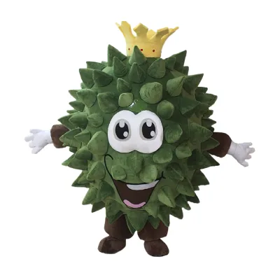 Green Durian Fruits Inflatable Mascot Costume Plush Cosplay Suit for Adults for Carnival Halloween Festivals