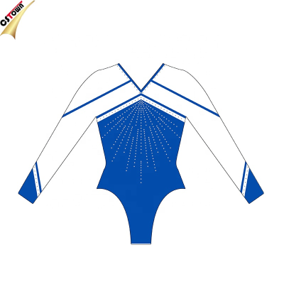 Shiny Girls High Cut Leotard Gymnastics for Sale