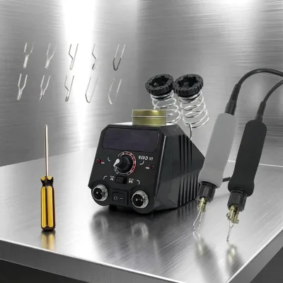 Adjustable Temperature Digital Display LED Magnifier Desoldering Rework Soldering Iron Station