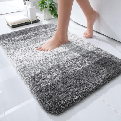 Bathroom Rug Mat Extra Soft and Absorbent Microfiber Bath Rugs Non-Slip Plush Shaggy Bath Carpet