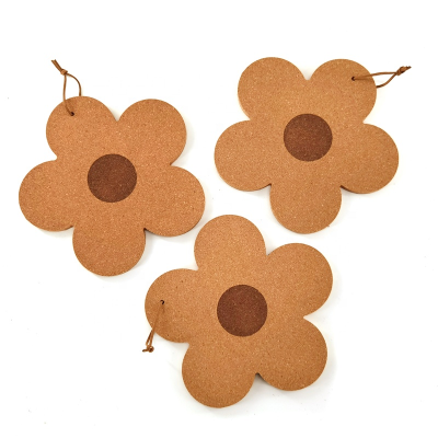 Drink Cork Coasters Flower Cork coaster Cork Pot Pad