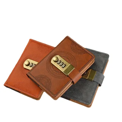 Promotional Leather Cover Notebook A7 Size Thermal Binding Customized with Your Brand Logo