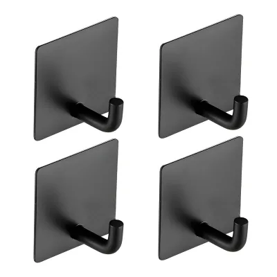 Bathroom Traditional Stainless Steel Wall Mounted Clothing Towel Hook Kitchen Multifunction Self-Adhesive Hanger Hooks