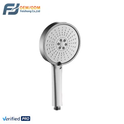 5-Function High Pressure Handheld Shower Head ABS Chrome Adjustable Spray Modes Ergonomic Design for Shower Room Low Water