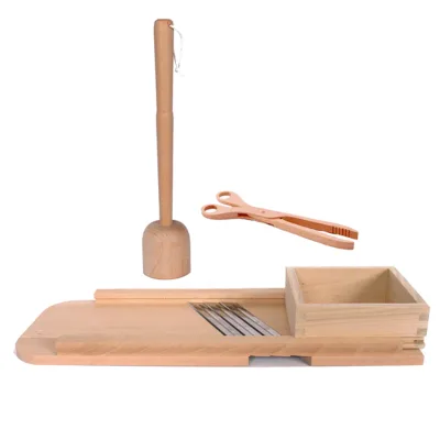 Fermenting Tool Kit Cabbage Shredder Masher Tongs Pickle Packer Vegetable Tamper Pickle Pebble Weight Fermentation Tool Set