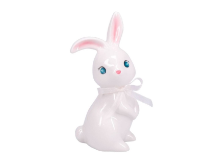 Ceramic Figural Easter Bunny Standing  Easter Decoration