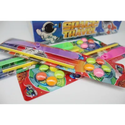 Hot Selling Plastic Bamboo Dragonfly Toys Fruity Flavored Hard Candy in Unique Bottle Packaging
