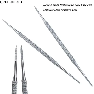High Quality Stainless Steel Pedicure Tool Double-Sided Professional Nail Care File